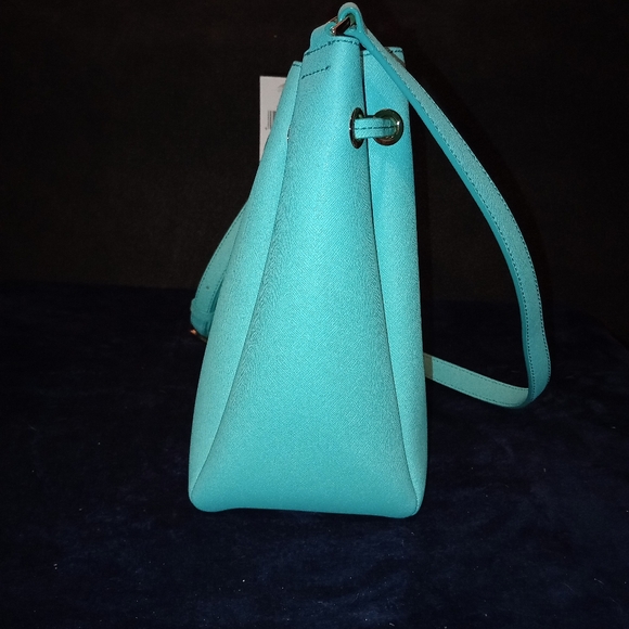 NWT Kate Spade Cape Drive Harriet Bucket tote bag aqua - Picture 3 of 15
